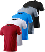 Boyzn 1, 3, 5 or 7 Pack Men's Workout Running Shirts, Dry Fit Moisture Wicking T-Shirt, Gym Athletic Short Sleeve Tee Shirts