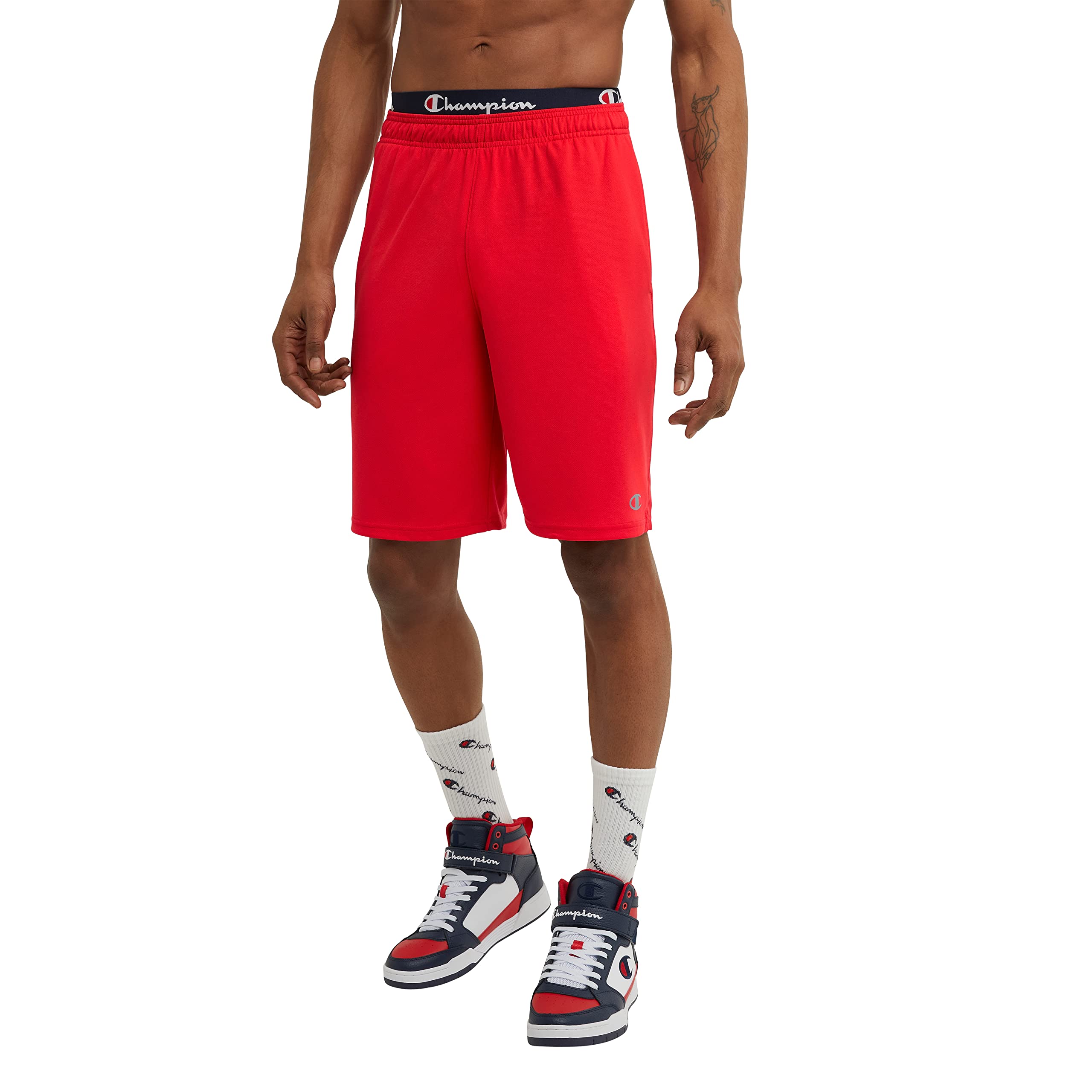 Champion Mens 7" and 10" Sport Shorts, Standard Fit, Lightweight, Moisture Wicking, Available in Regular and Big & Tall