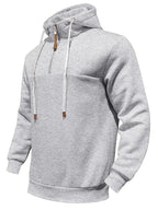 TRFIC Mens Quarter Zip Hoodie Sweatshirt Warm Fleece Long Sleeve Pullover Hoodies for Men