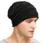 Vgogfly Slouchy Beanie for Men Winter Hats for Guys Cool Beanies Mens Lined Knit Warm Thick Skully Stocking Binie Hat