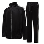 Ragelion Mens Tracksuit 2 Piece Velour Sweatsuit for Men Casual Full Zip Jogging Suit Jacket Pants Set