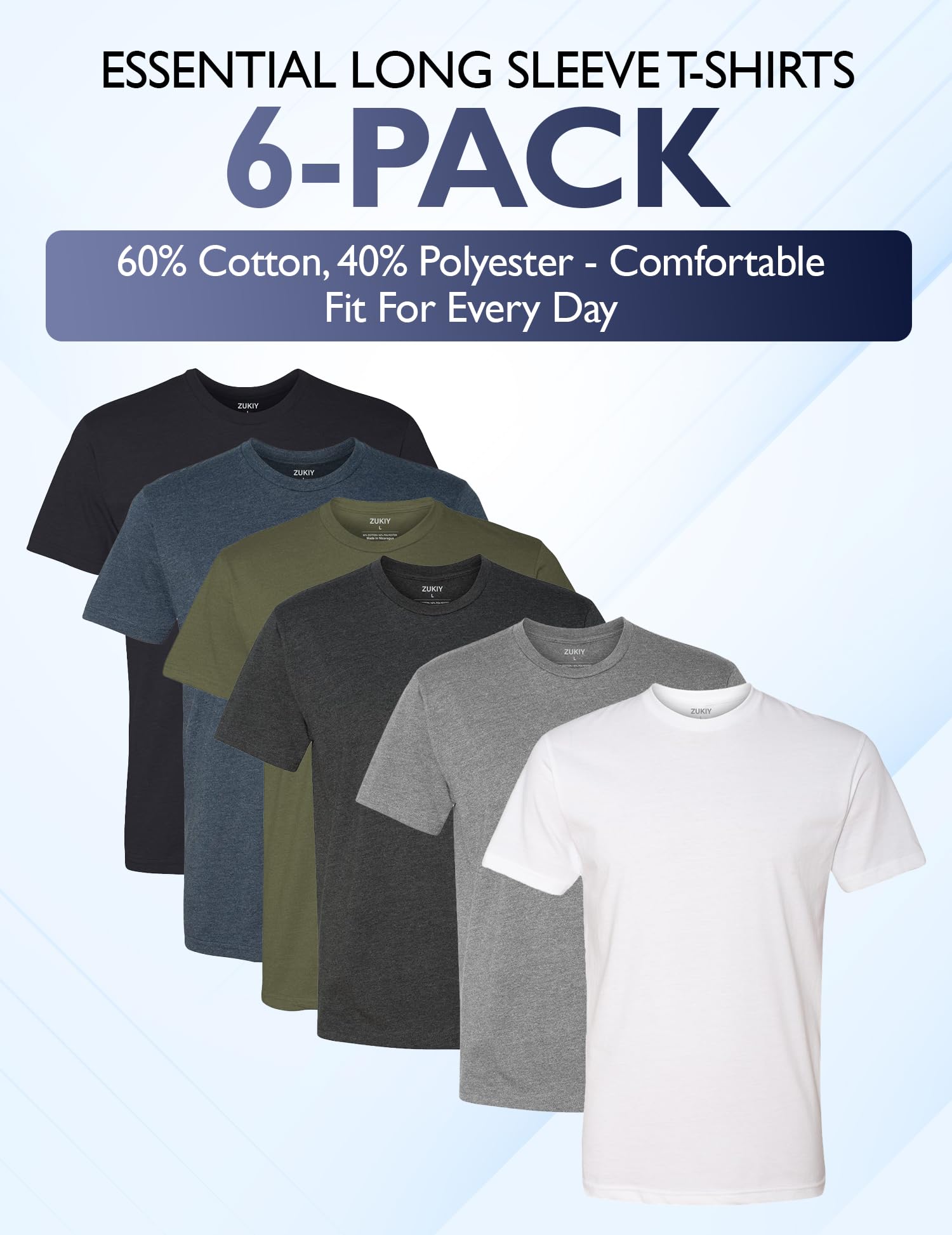 Mens T-Shirts - Fitted Soft Cotton Blend Crew Neck Tee – Athletic Fit Classic Plain Short Sleeve Shirts for Men