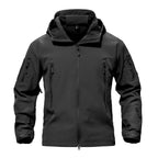 TACVASEN Men's Special Ops Military Tactical Soft Shell Winter Warm Fleece Lined Jacket Rain Hood Coat Hiking Snowboard