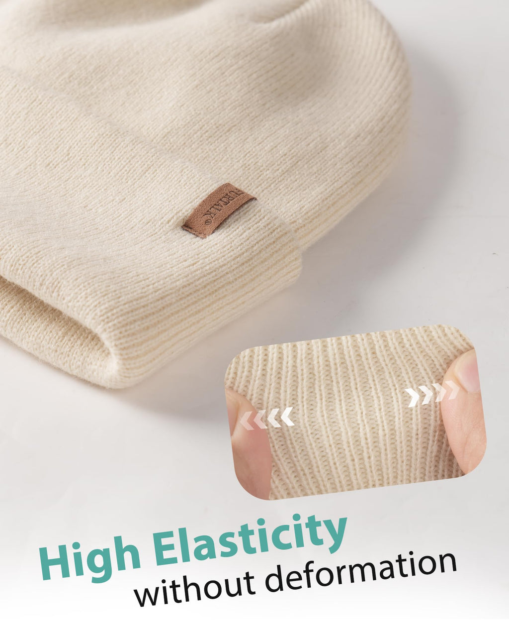 FURTALK Beanie for Men Women Cuffed Thick Knitted Unisex Winter Hat Beanies Skull Cap