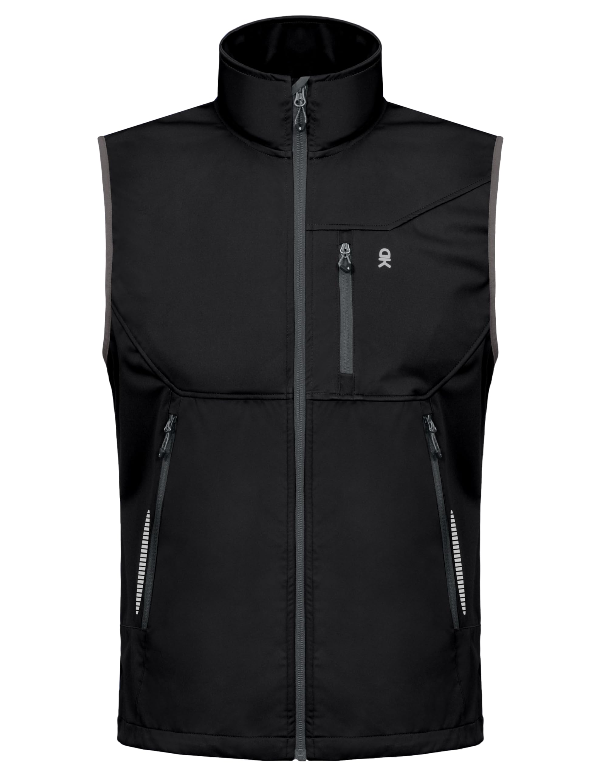 Little Donkey Andy Men's Lightweight Softshell Vest Windproof Sleeveless Jacket for Travel Hiking Running Golf