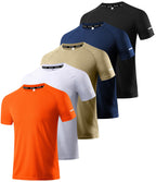 Boyzn 1, 3, 5 or 7 Pack Men's Workout Running Shirts, Dry Fit Moisture Wicking T-Shirt, Gym Athletic Short Sleeve Tee Shirts