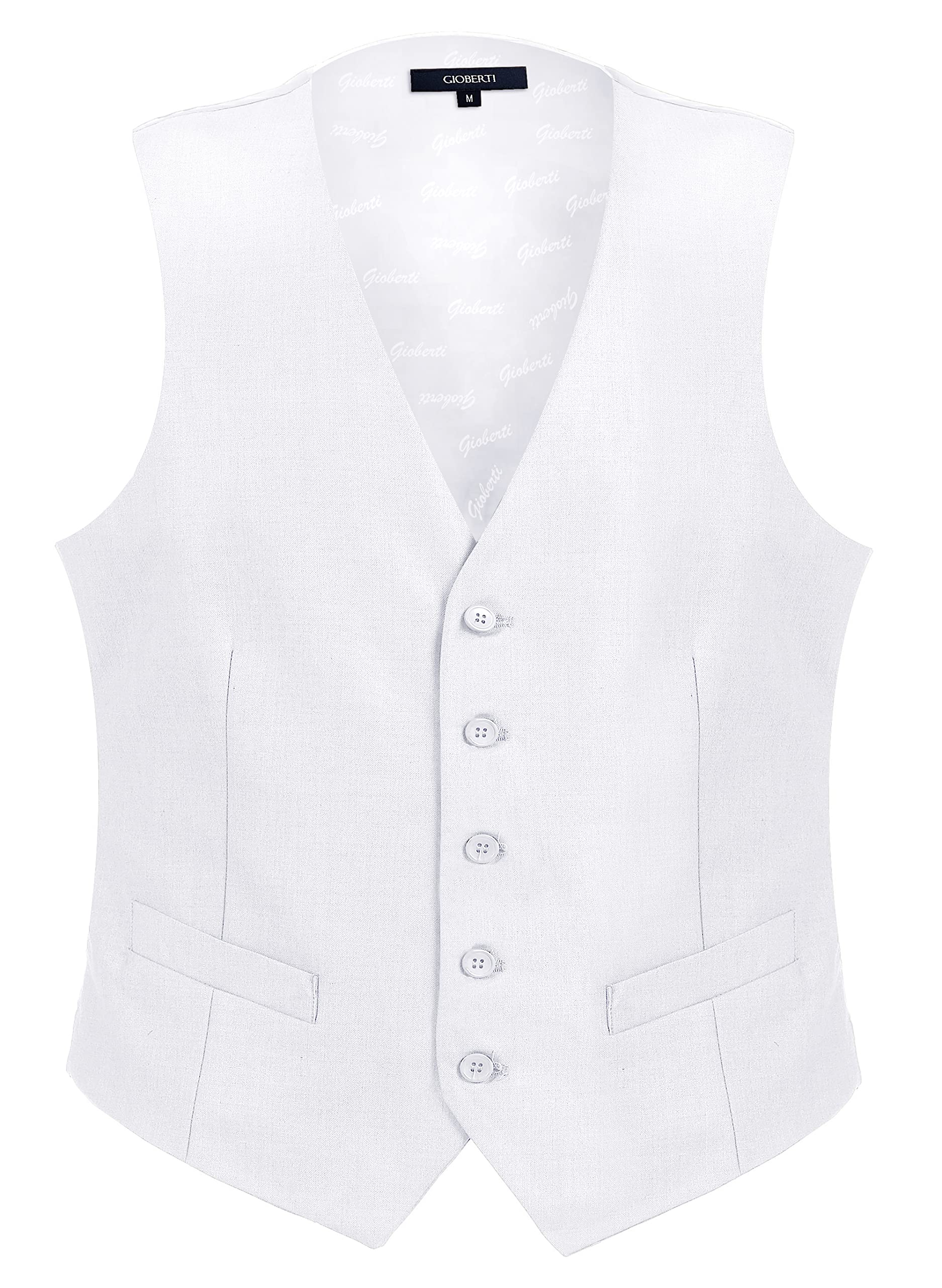 Gioberti Men's Formal Suit Vest Fit for Business or Casual Dress