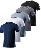 Boyzn 1, 3, 5 or 7 Pack Men's Workout Running Shirts, Dry Fit Moisture Wicking T-Shirt, Gym Athletic Short Sleeve Tee Shirts