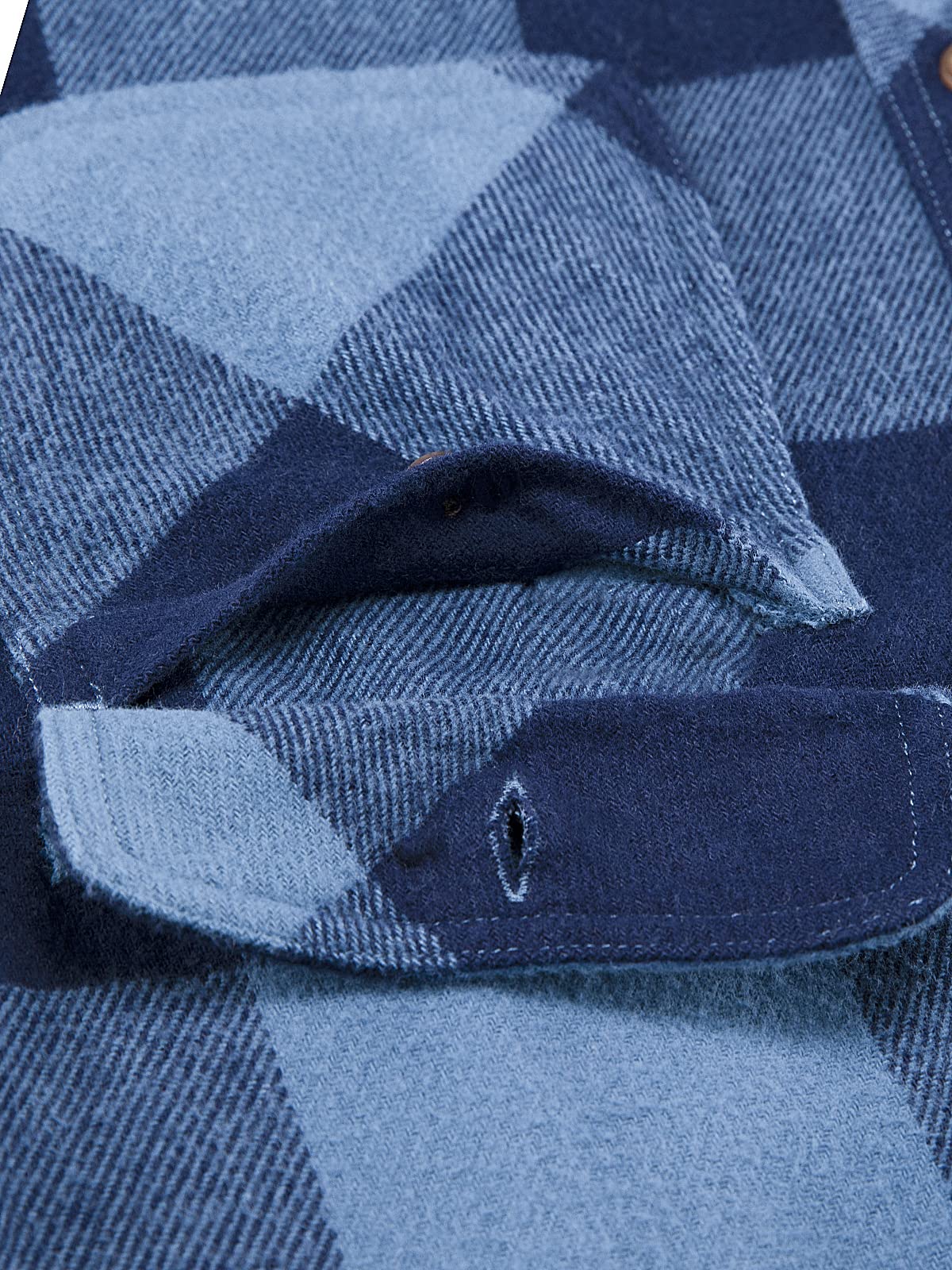 Men's Heavyweight Buffalo Plaid Flannel Shirt Casual Button Down Brushed Flannel Shirts,100% Cotton