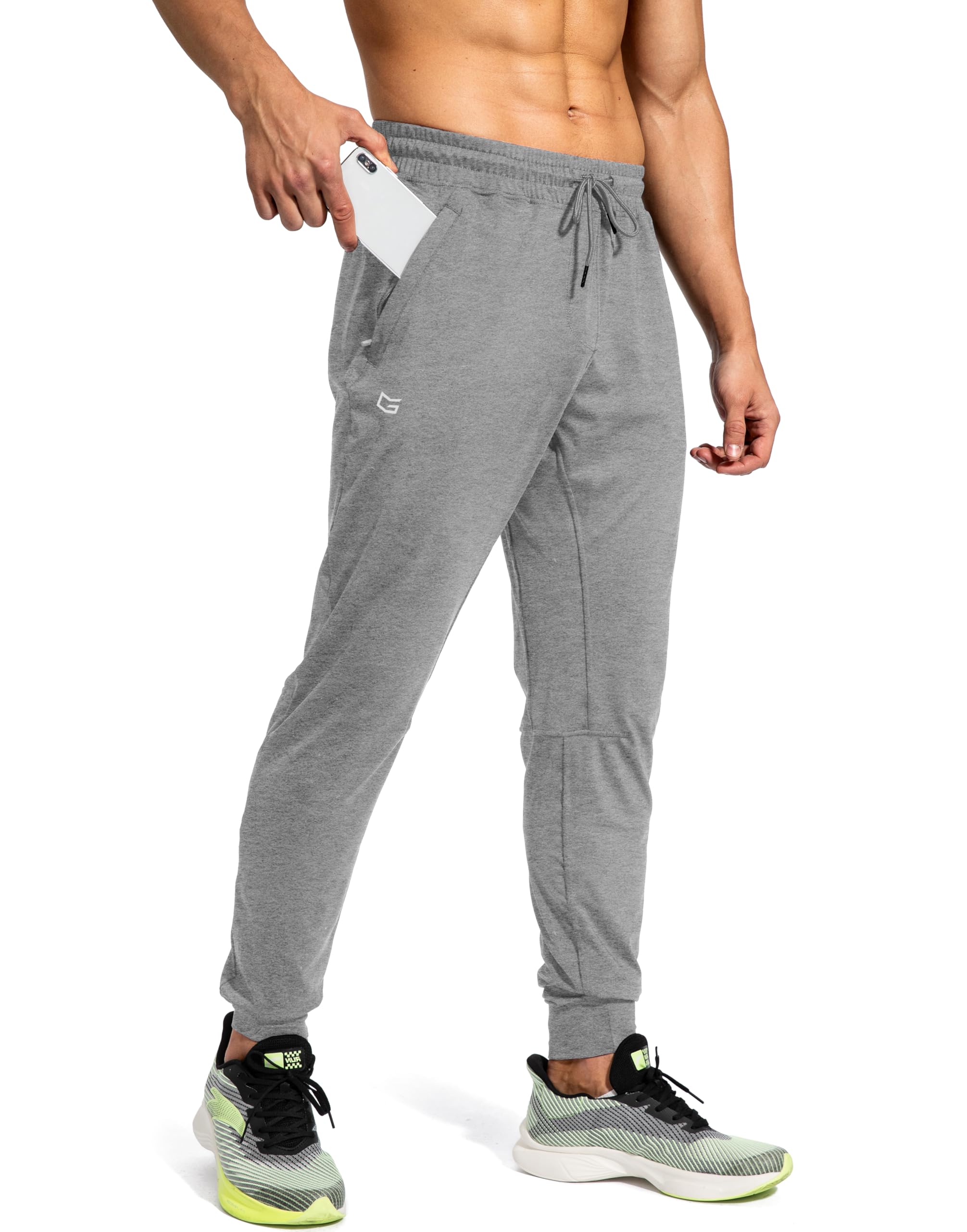 G Gradual Men's Sweatpants with Zipper Pockets Athletic Pants Traning Track Pants Joggers for Men Soccer, Running, Workout