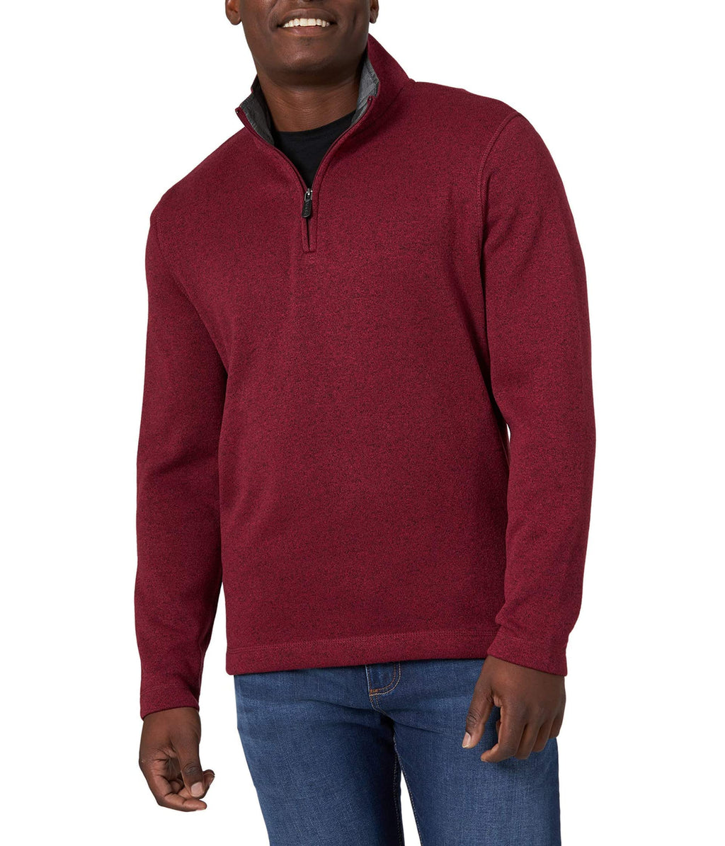 Wrangler Authentics mens Long Sleeve Fleece Quarter-zip