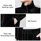 Ragelion Mens Tracksuit 2 Piece Velour Sweatsuit for Men Casual Full Zip Jogging Suit Jacket Pants Set