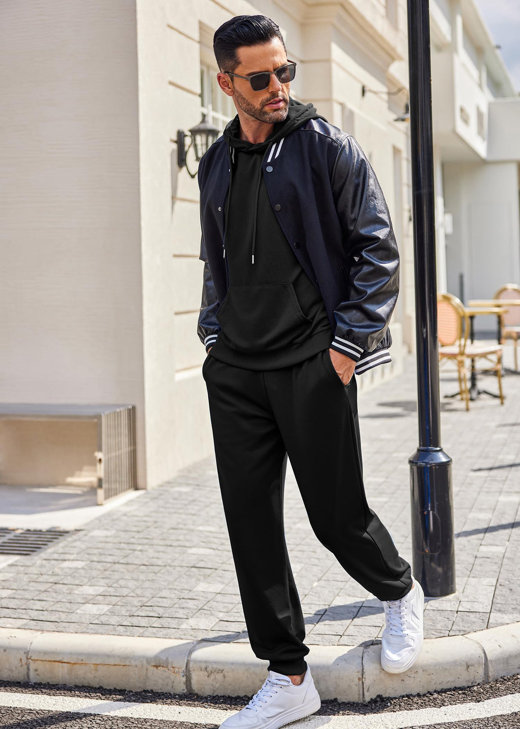 COOFANDY Sweatsuits for Men 2 Piece Tracksuit Casual Athletic Jogging Suit Hooded Set