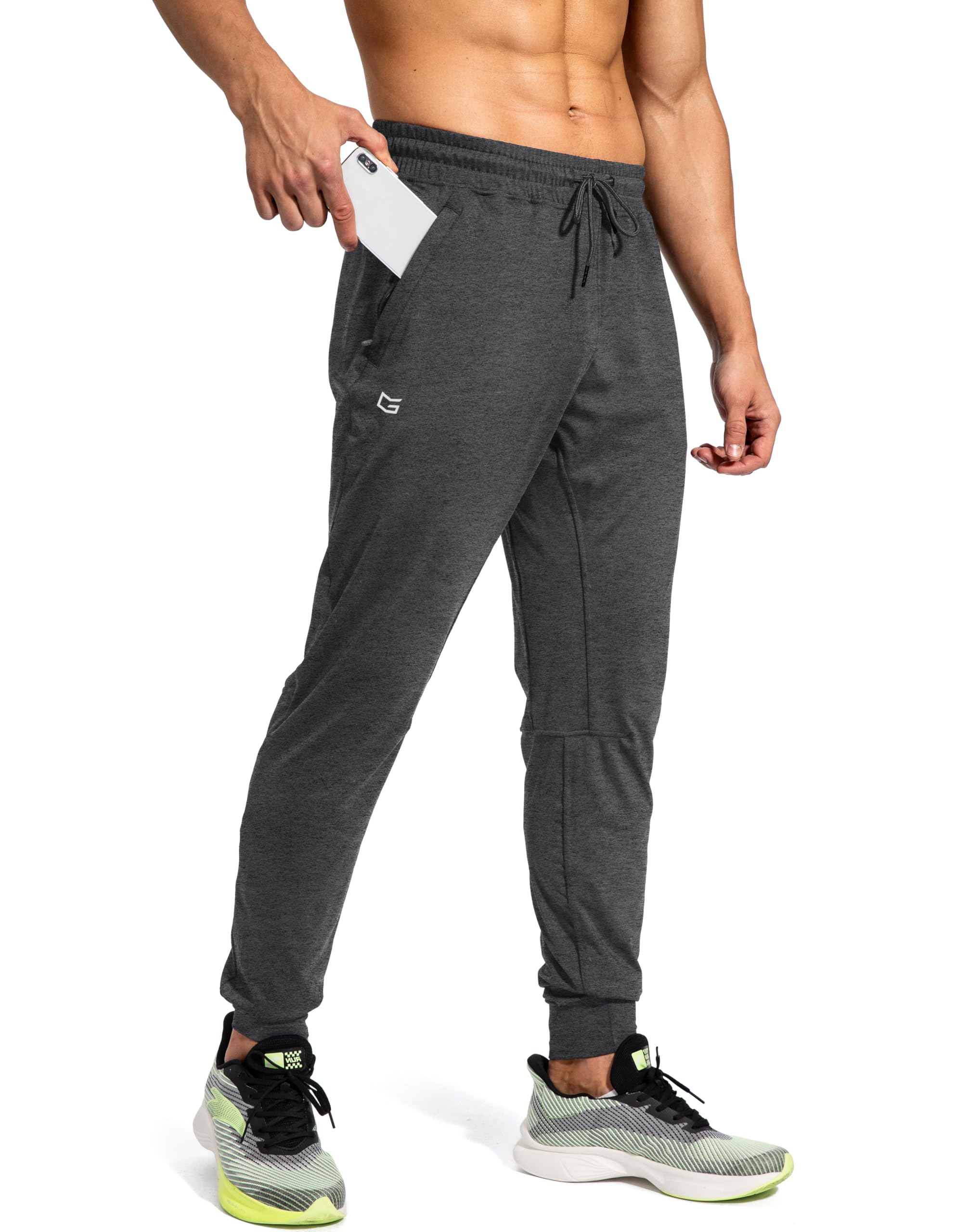 G Gradual Men's Sweatpants with Zipper Pockets Athletic Pants Traning Track Pants Joggers for Men Soccer, Running, Workout