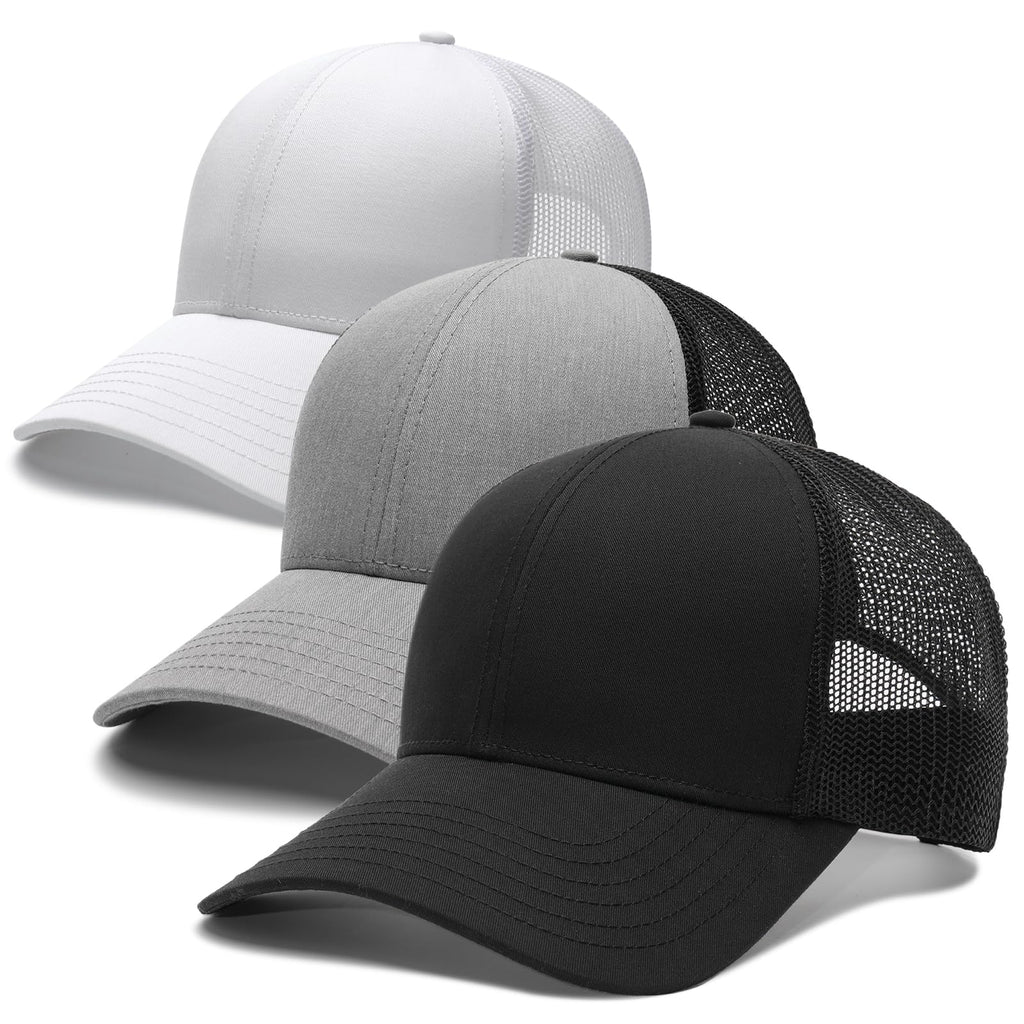FURTALK Mens Trucker Hat Structured Mesh Baseball Cap Adjustable Classic Mens Hat