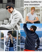 FURTALK Beanie for Men Women Cuffed Thick Knitted Unisex Winter Hat Beanies Skull Cap