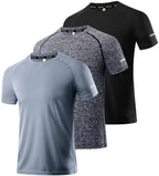 Boyzn 1, 3, 5 or 7 Pack Men's Workout Running Shirts, Dry Fit Moisture Wicking T-Shirt, Gym Athletic Short Sleeve Tee Shirts