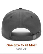 FURTALK Mens Structured Baseball Cap Adjustable Washed Cotton Golf Dad Hat Plain Classic Hats for Men