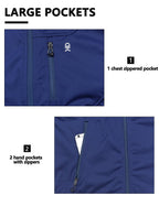 Little Donkey Andy Men's Lightweight Softshell Vest Windproof Sleeveless Jacket for Travel Hiking Running Golf