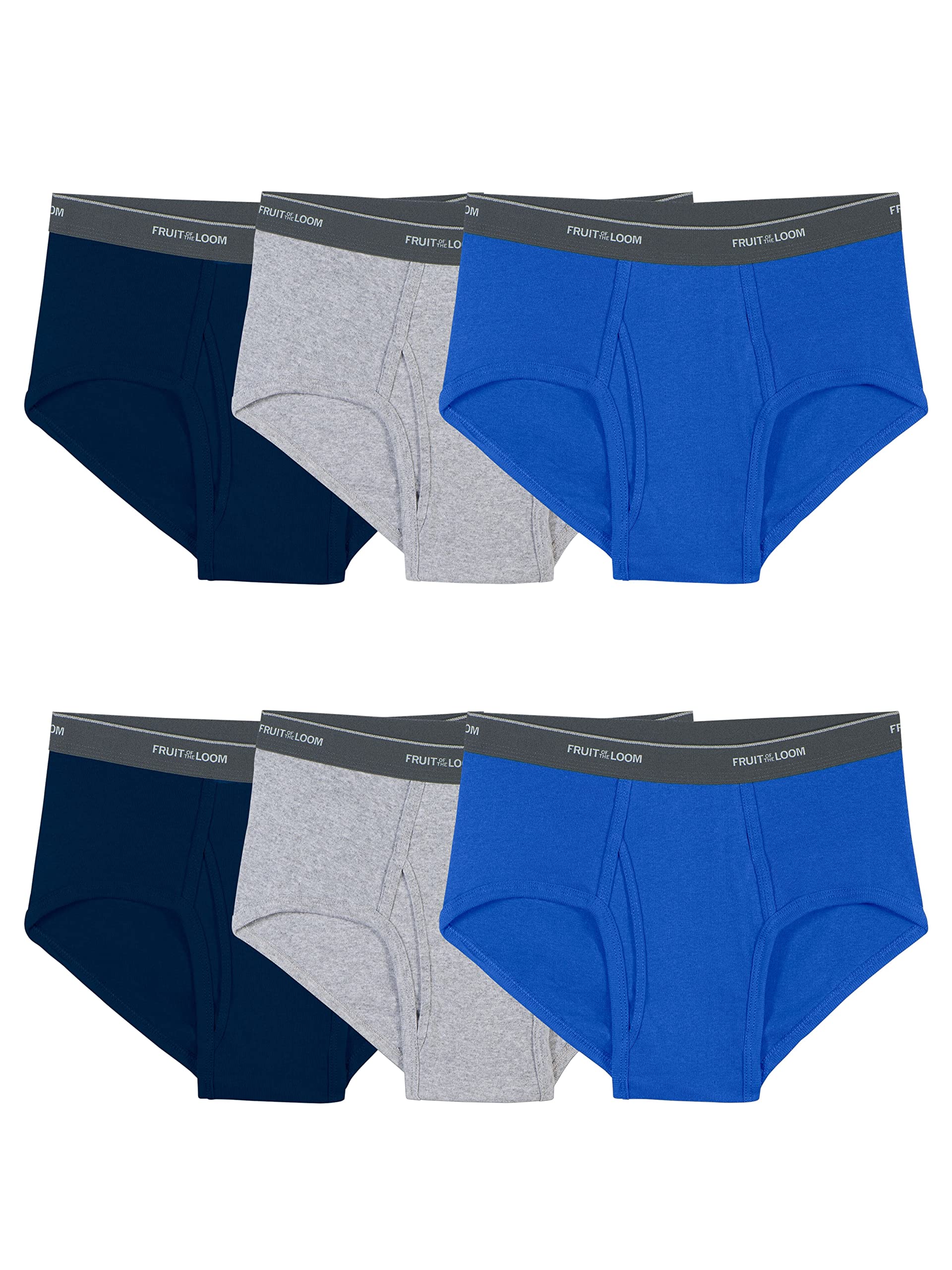 Fruit of the Loom mens Underwear Briefs, Tag Free & Moisture Wicking, Assorted Color Multipacks