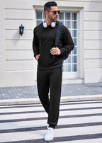 COOFANDY Sweatsuits for Men 2 Piece Tracksuit Casual Athletic Jogging Suit Hooded Set