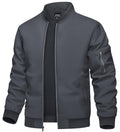 TACVASEN Men's Bomber Jacket Lightweight Casual Spring Fall Windbreaker Zip Up Coat with Pocket