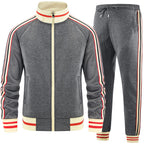 dioxoib Men Track Suits Sets Long Sleeve Full-zip Sweatsuit Active Jackets and Pants 2 Piece Outfits