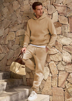 JMIERR Men's 2 Piece Outfits Hoodie Sweatshirt Tracksuit & Joggers Sweatpants Sweatsuit Set