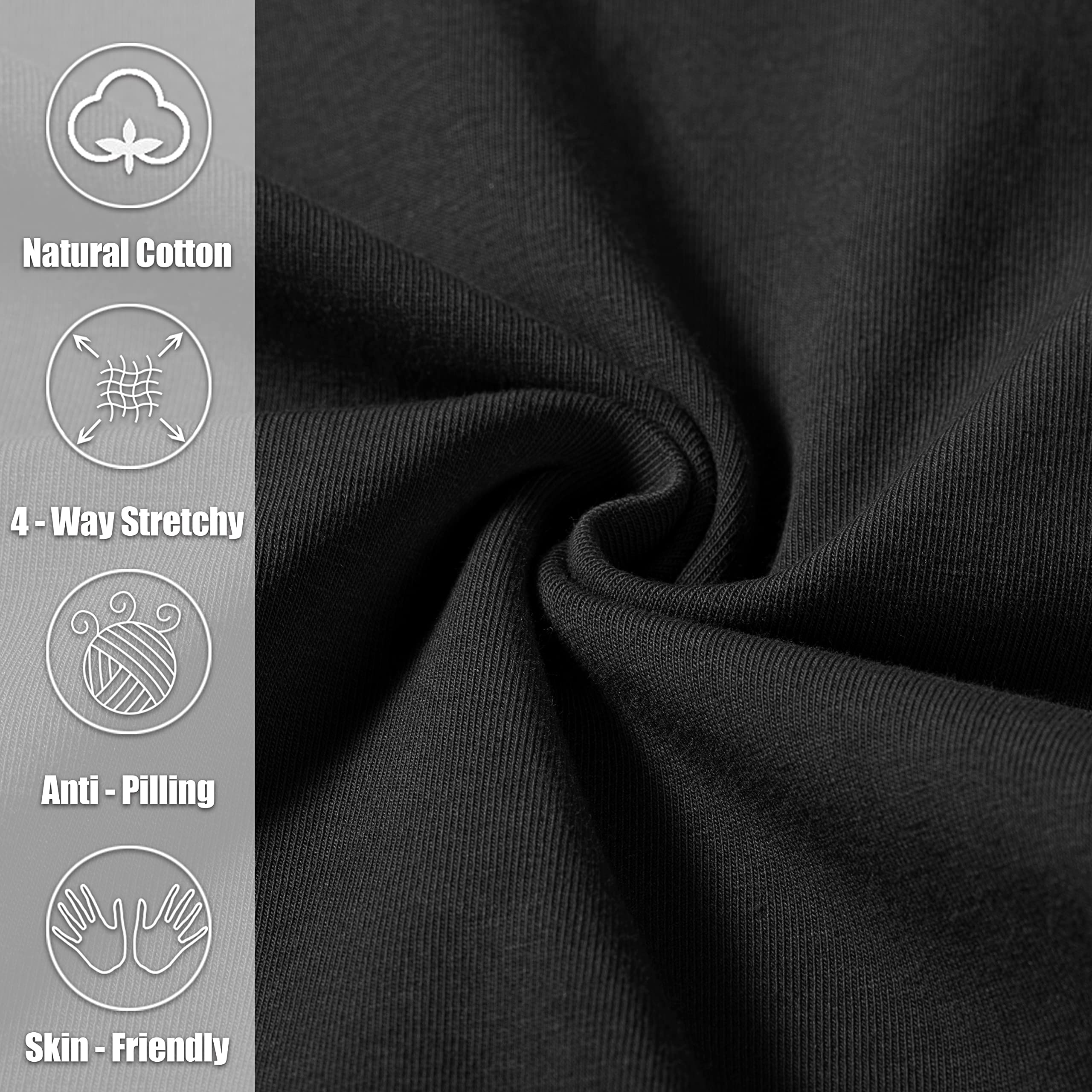 Pudolla Men's Cotton Yoga Sweatpants Athletic Lounge Pants Open Bottom Casual Jersey Pants for Men with Pockets