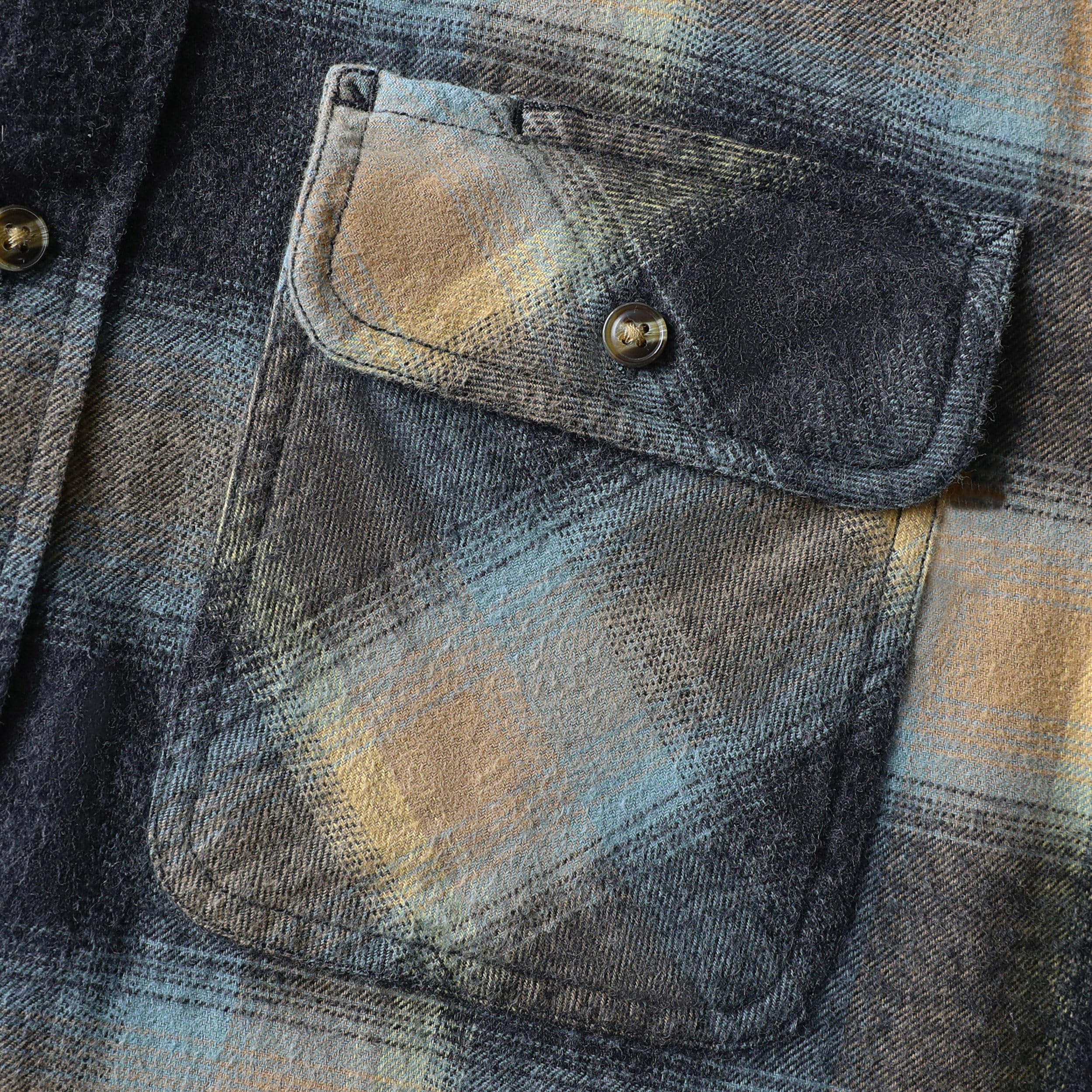 Dubinik® Mens Flannel Shirt Long Sleeve Button Down Plaid All Cotton Soft Brushed Flannel Shirt for Men Utility Casual Shirt